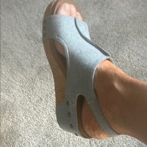 NWOB Blue Denim Sandals by Corkys